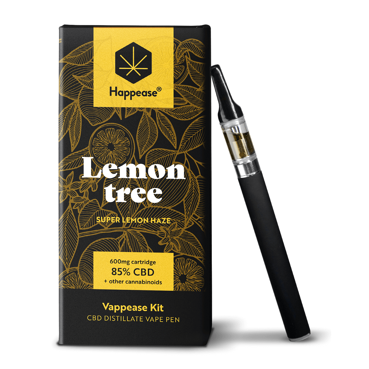 Happease CBD Vape Starter Kit Lemon Tree 85% CBD
