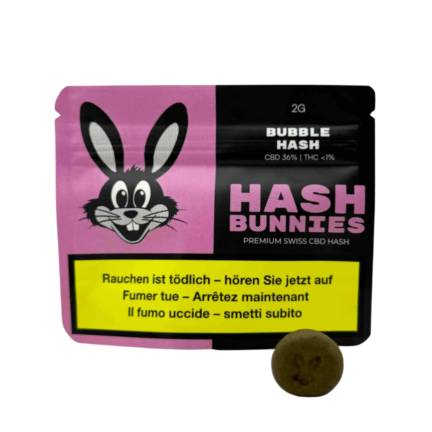 Hash Bunnies Bubble Hash CBD Hash 2g Packung