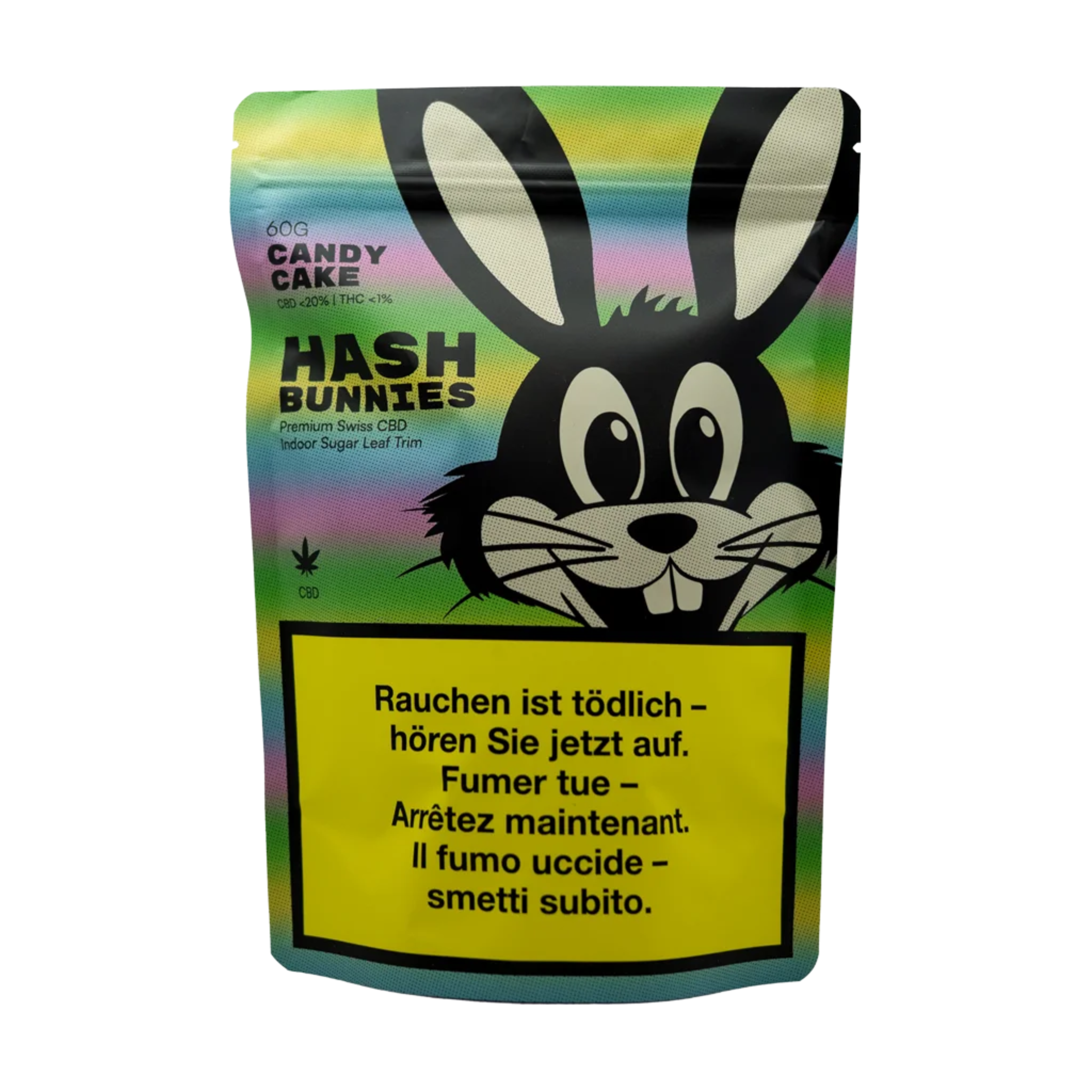 Hash Bunnies Candy Cake CBD Indoor Trim 60g Beutel