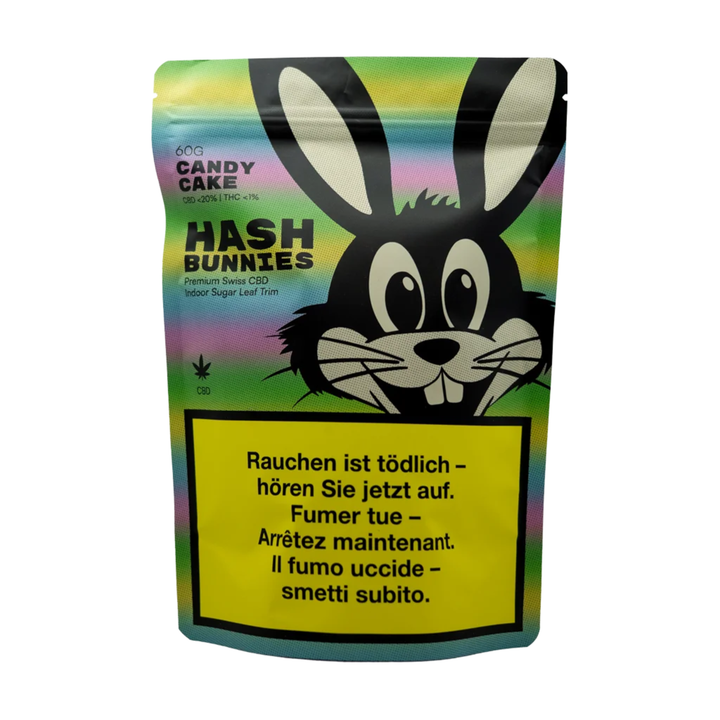 Hash Bunnies Candy Cake CBD Indoor Trim 60g Beutel