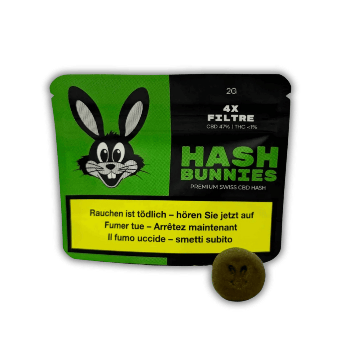 Hash Bunnies - Premium Swiss CBD Hash - 4x Filtré - 2g kaufen bei rauchwerk.ch