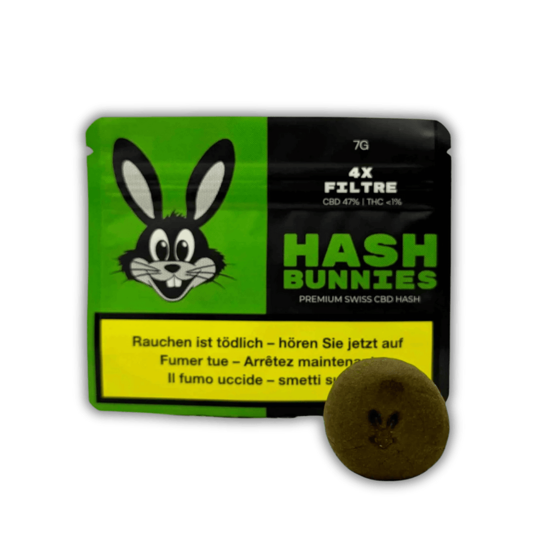 Hash Bunnies - Premium Swiss CBD Hash - 4x Filtré - 7g kaufen bei rauchwerk.ch