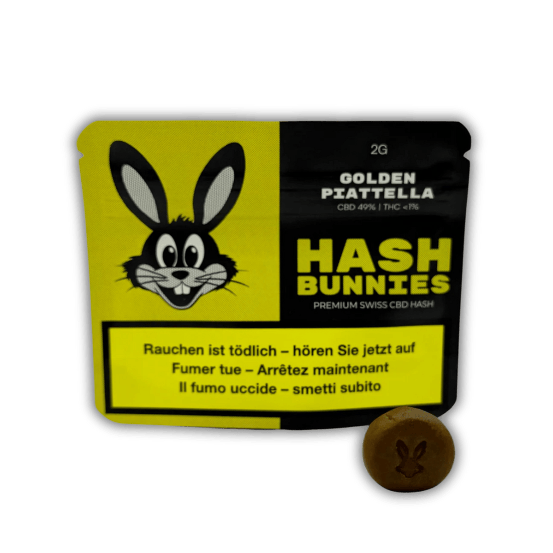 Hash Bunnies - Premium Swiss CBD Hash - Golden Piatella - 2g kaufen bei rauchwerk.ch