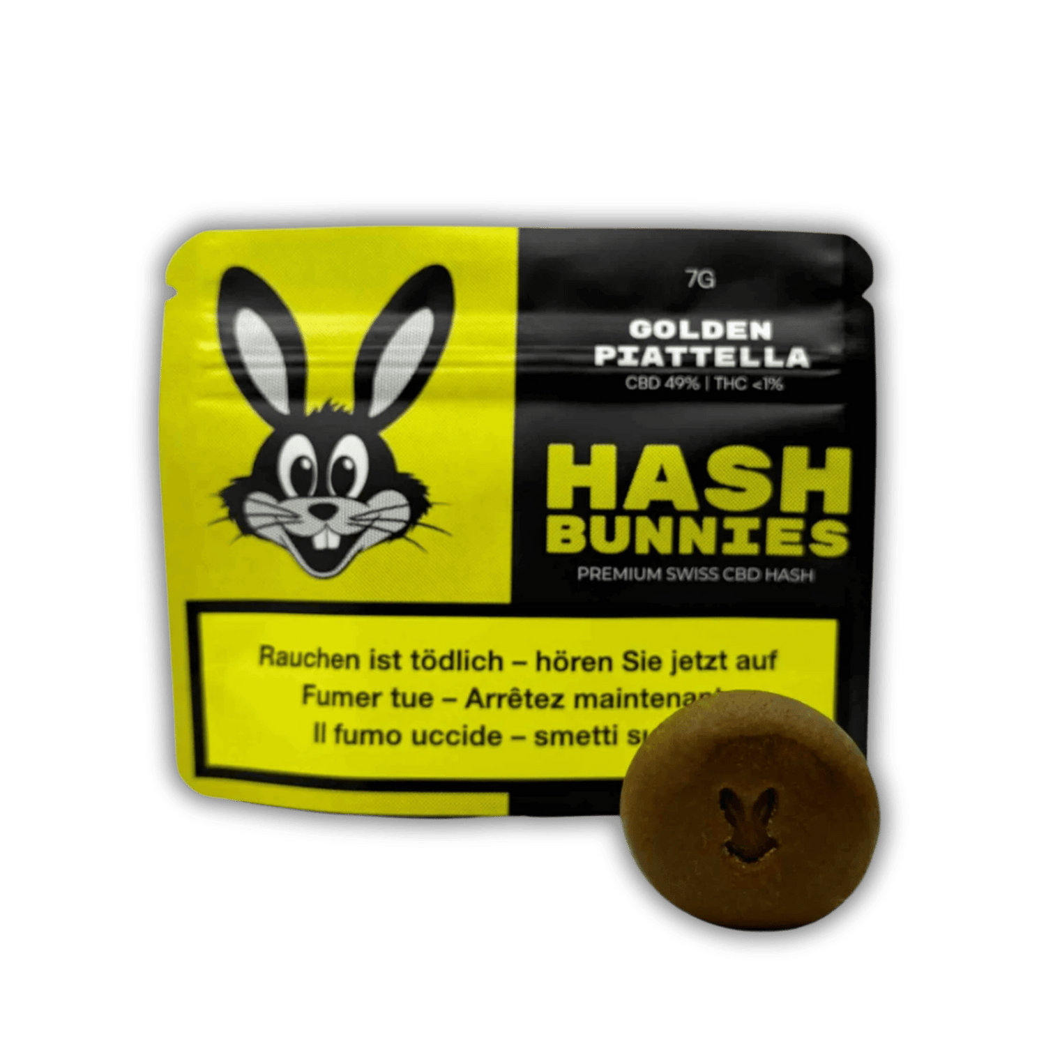 Hash Bunnies - Premium Swiss CBD Hash - Golden Piatella - 7g kaufen bei rauchwerk.ch