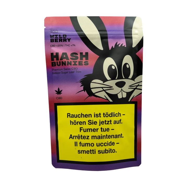 Hash Bunnies Wild Berry CBD Indoor Trim 30g Beutel