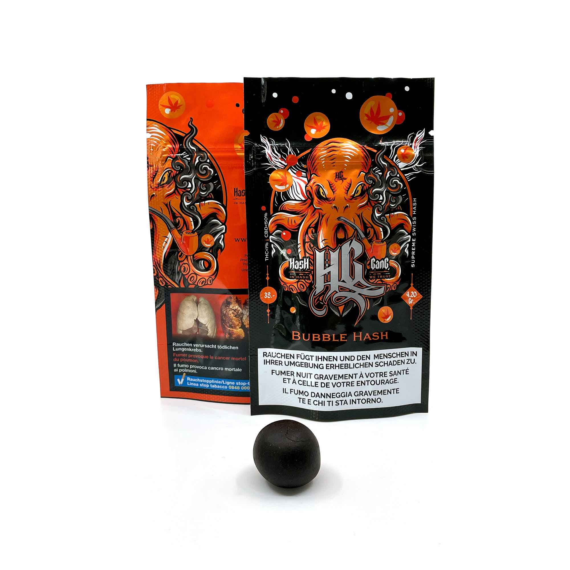 Hash Gang Bubble Hash CBD Hasch 4.2g Packung