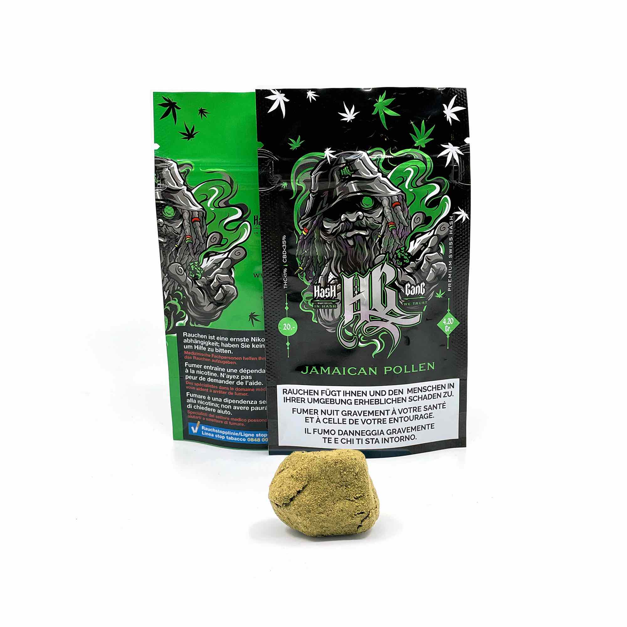 Hash Gang Jamaican Pollen CBD Hasch 4.2g Packung
