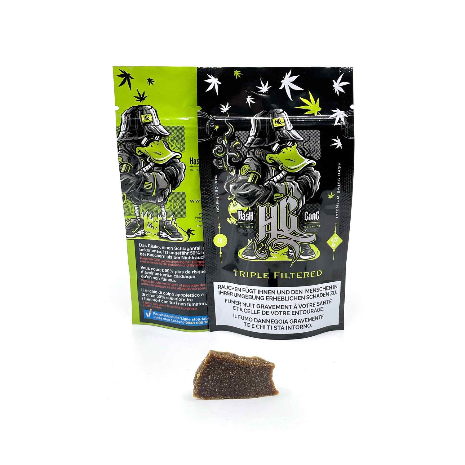 Hash Gang Triple Filtered CBD Hasch 4.2g Packung