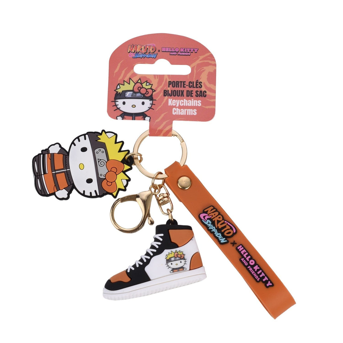 Hello Kitty x Naruto Shippuden Schlüsselanhänger, Frontansicht