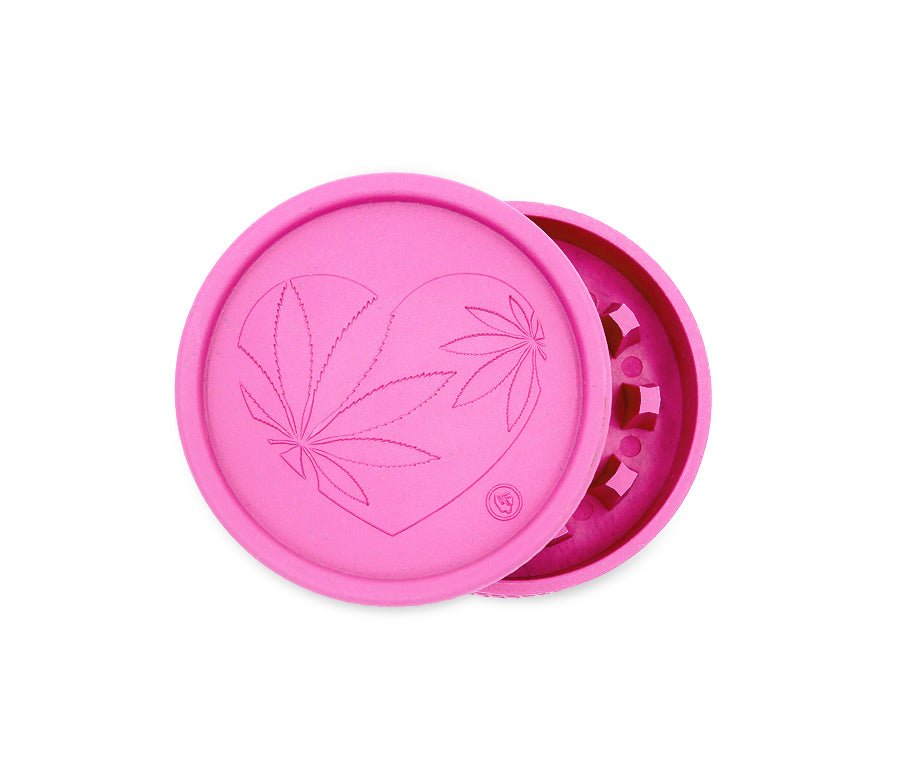 Hemp Grinder - 420 Heart - 55mm - 2 Layers - Display - 8 Stück kaufen bei rauchwerk.ch