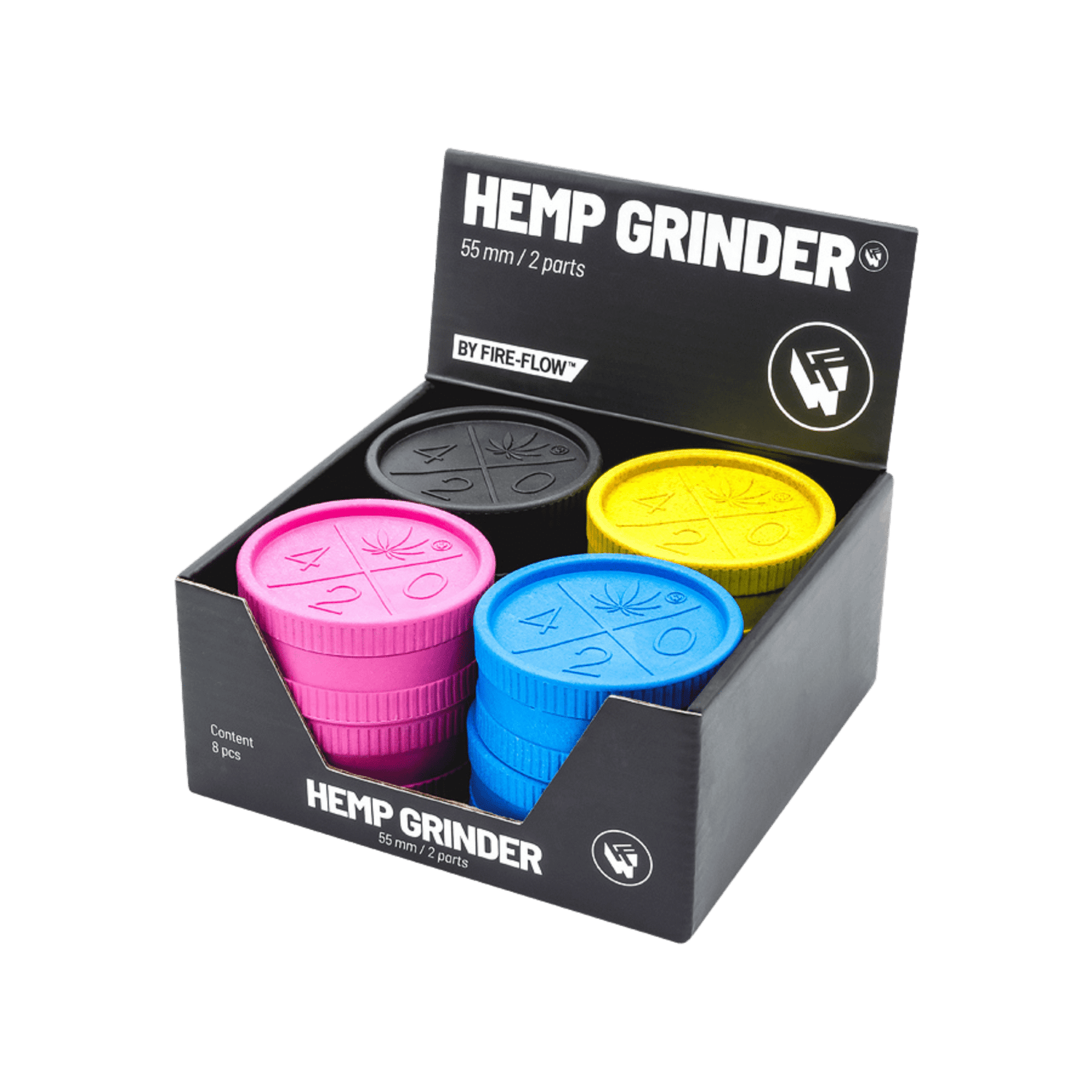 Hemp Grinder 420 Logo, 55 mm, 2-teilig