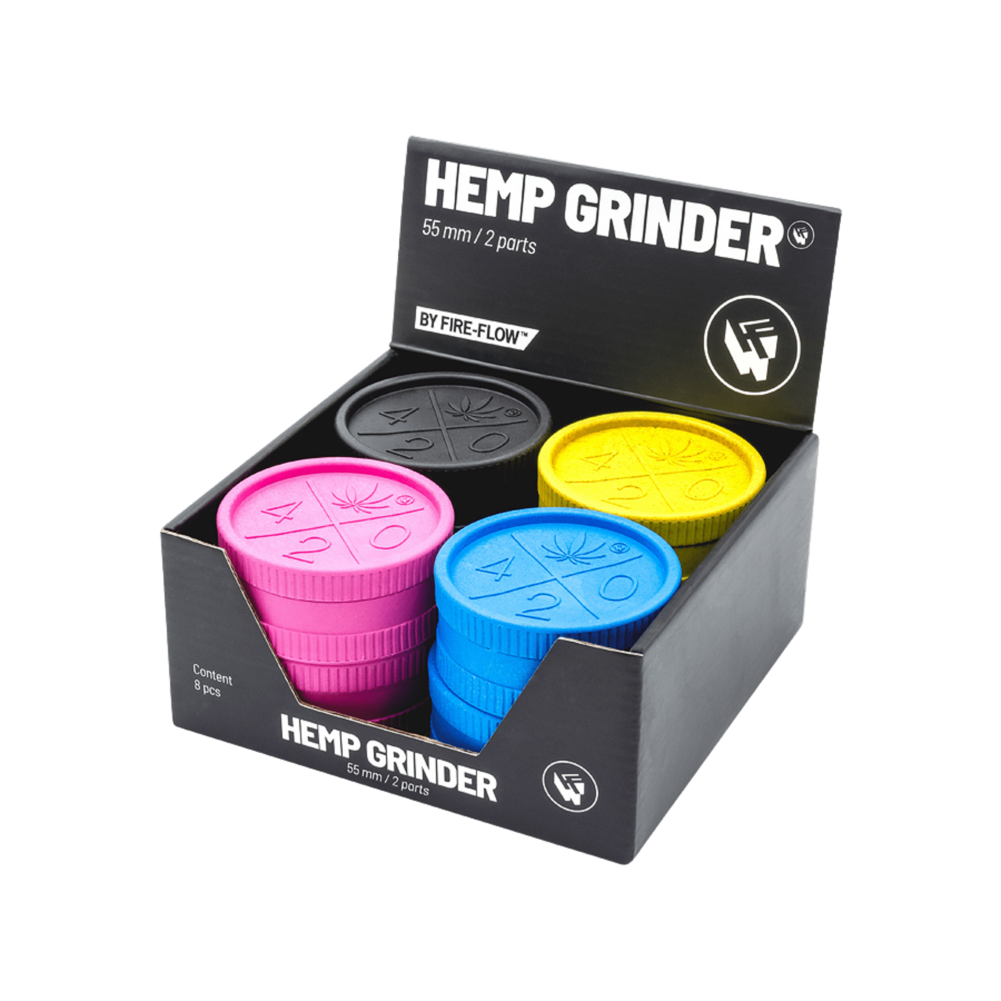Hemp Grinder 420 Logo, 55 mm, 2-teilig