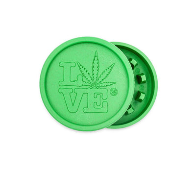 Grüner HEMP Grinder 420 Love, 55 mm, 2-teilig