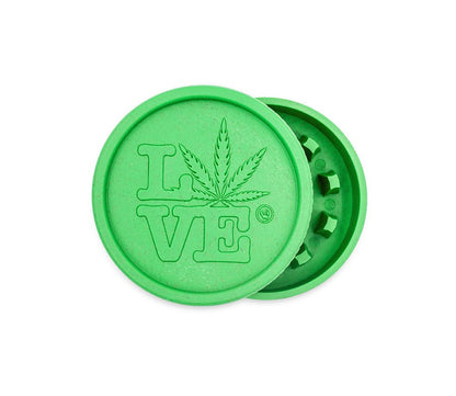 Grüner HEMP Grinder 420 Love, 55 mm, 2-teilig