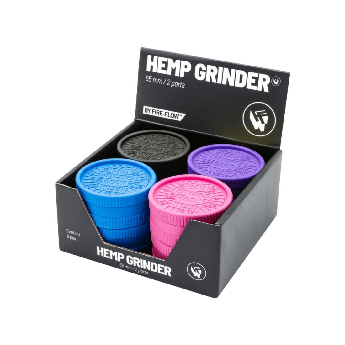 Hemp Grinder - Bad Bitches - 55mm - 2 Layers kaufen bei rauchwerk.ch