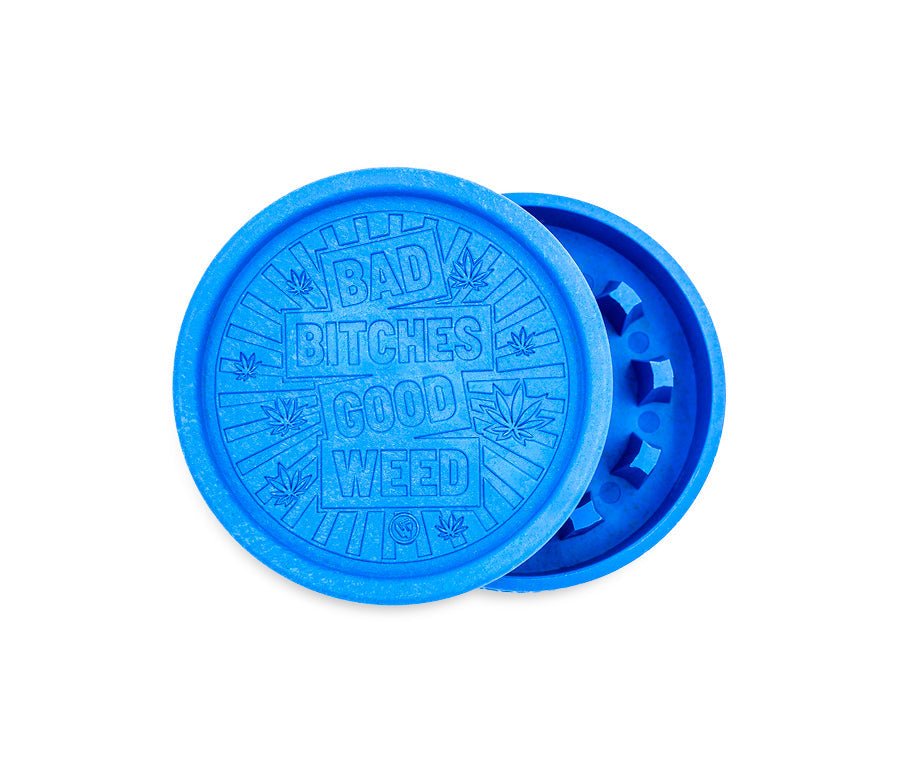 Blauer Bad Bitches Grinder 55 mm, 2-teilig