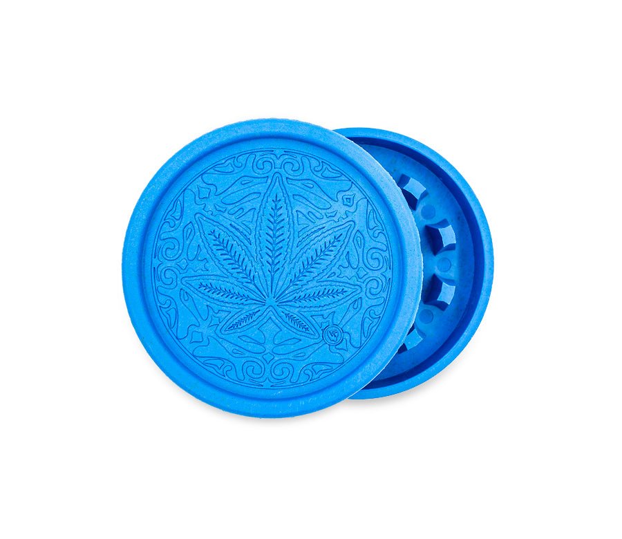 Hemp Grinder - Trance Leaf - 55mm - 2 Layers kaufen bei rauchwerk.ch