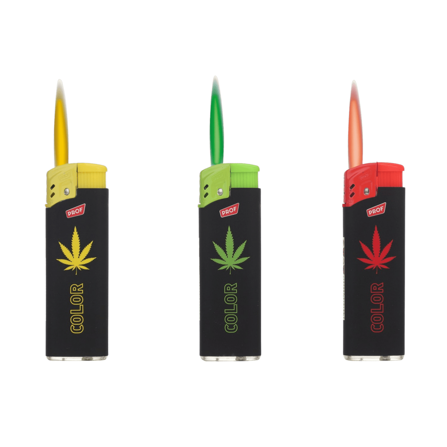 Hemp Leaf Turboflame Feuerzeug mit Hanfblatt, Multicolor