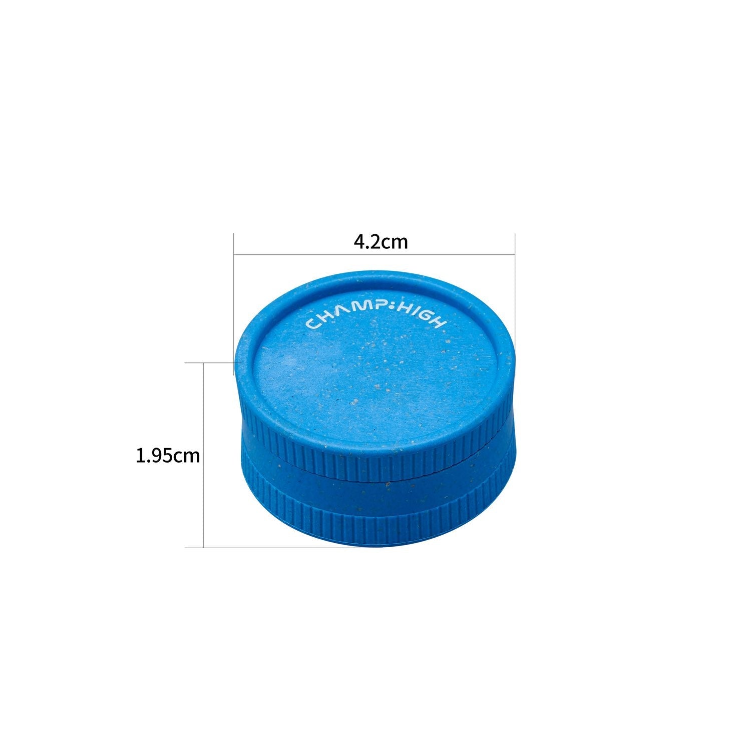 Hemp Plastic Grinder - 42mm - 2 Layers kaufen bei rauchwerk.ch