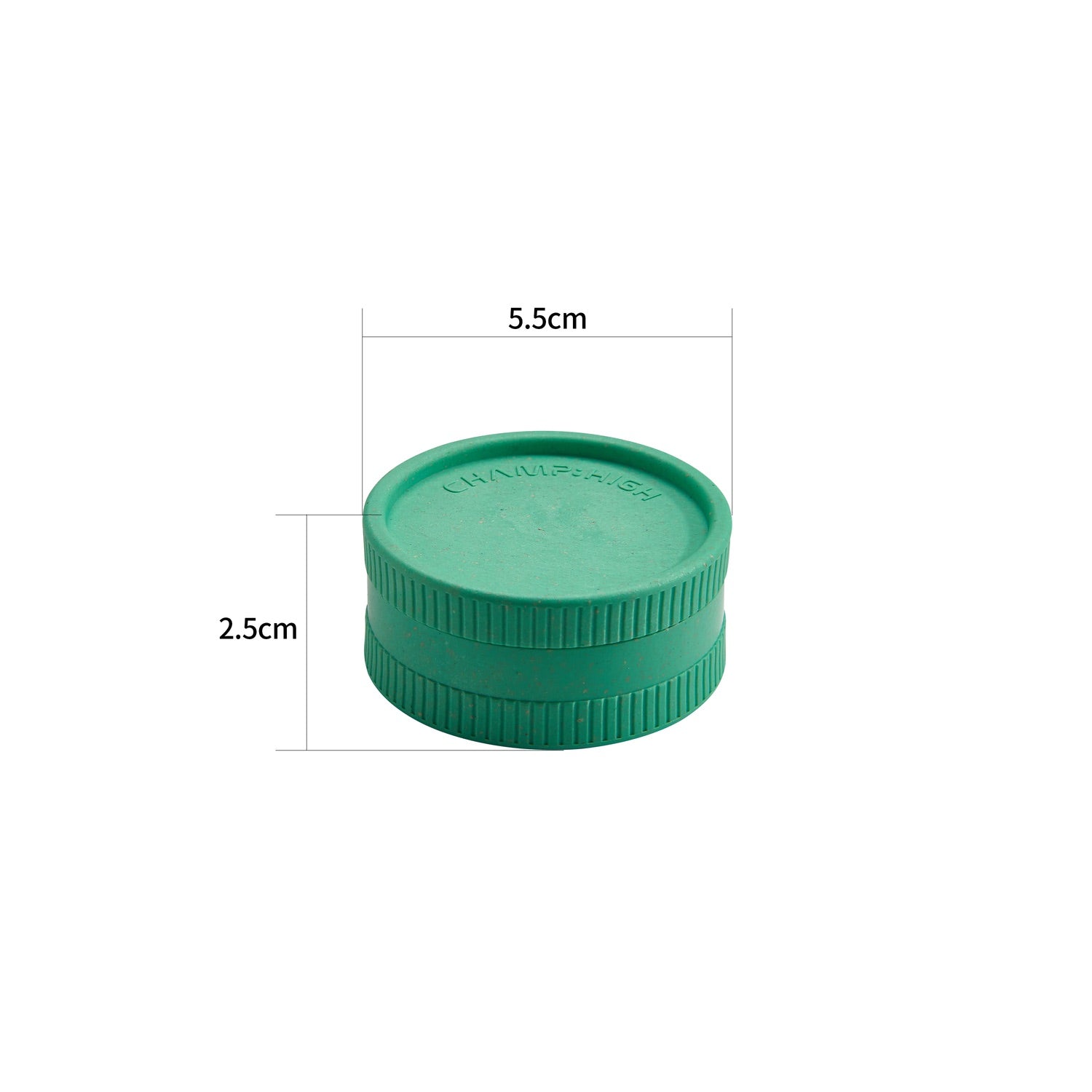 Hemp Plastic Grinder - 55mm - 2 Layers kaufen bei rauchwerk.ch