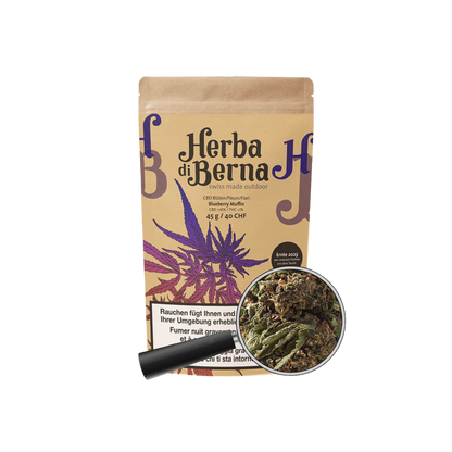 Herba di Berna Blueberry Muffin Outdoor CBD Blüten 45g