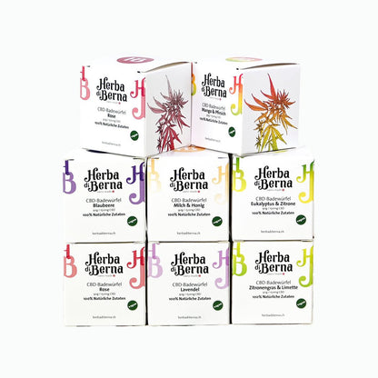 CBD Badewürfel von Herba di Berna, Eukalyptus-Zitrone