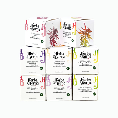 CBD Badewürfel Milch und Honig von Herba di Berna