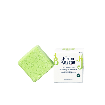 Herba di Berna CBD Badewürfel Zitronengras &amp; Limette 90g