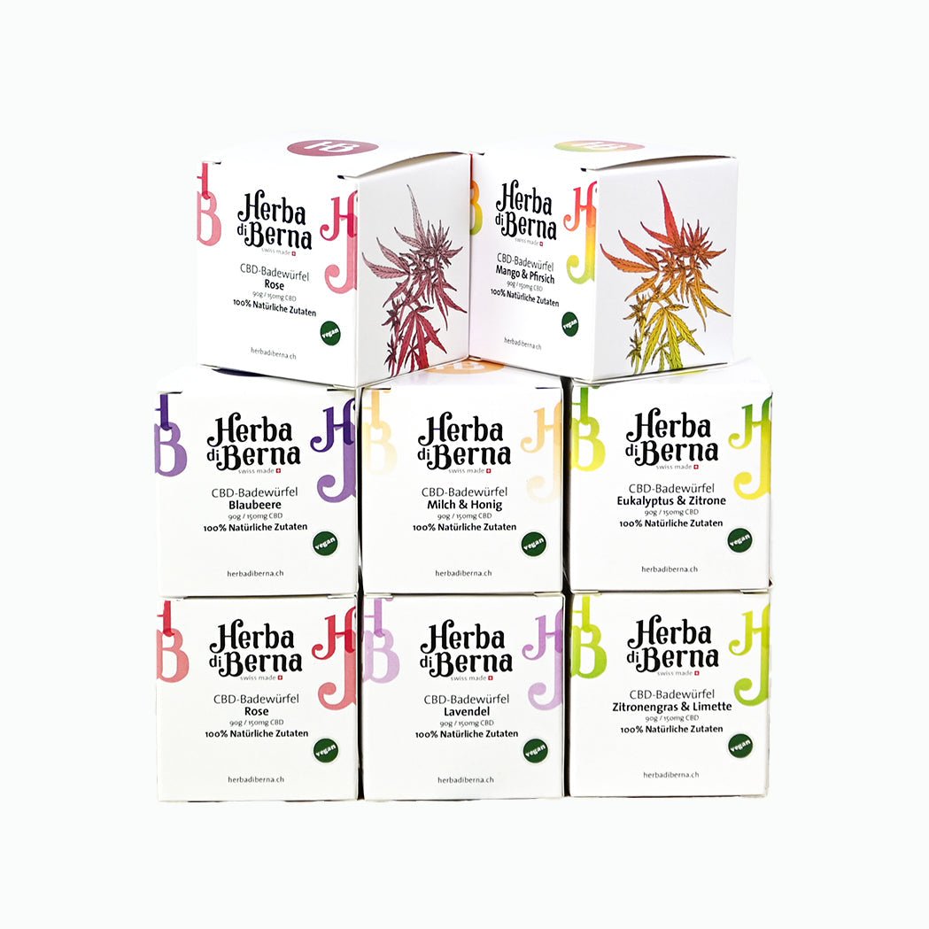 Herba di Berna - CBD Badewürfel - 150mg CBD - Eukalyptus &amp; Zitrone kaufen bei rauchwerk.ch
