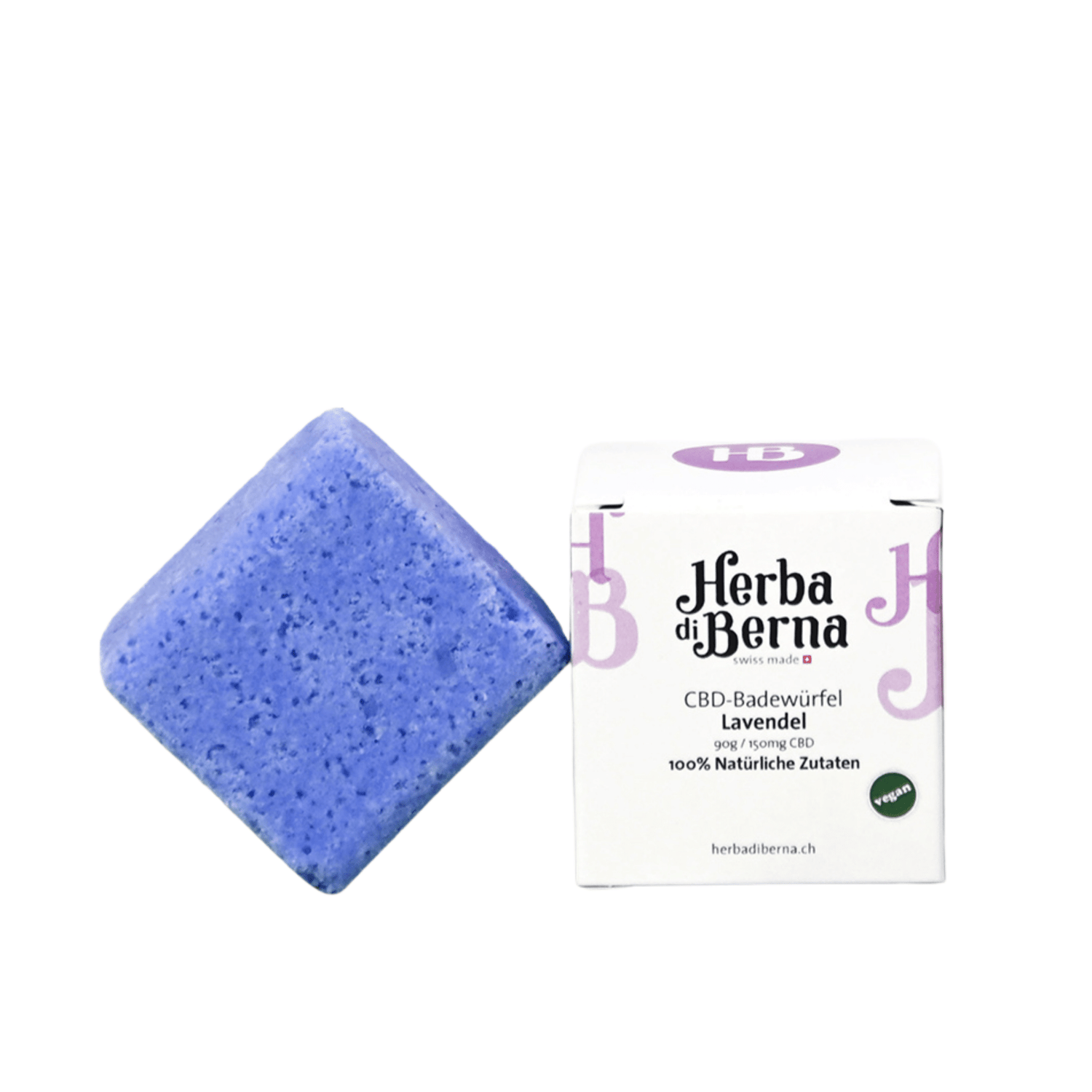 Herba di Berna - CBD Badewürfel - 150mg CBD - Lavendel kaufen bei rauchwerk.ch