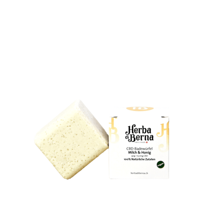 Herba di Berna - CBD Badewürfel - 150mg CBD - Milch &amp; Honig kaufen bei rauchwerk.ch