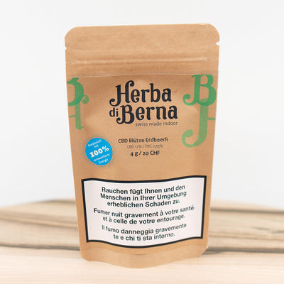Herba di Berna Erdbeerli Indoor – CBD-Blüten, 4 g, Ansicht 1