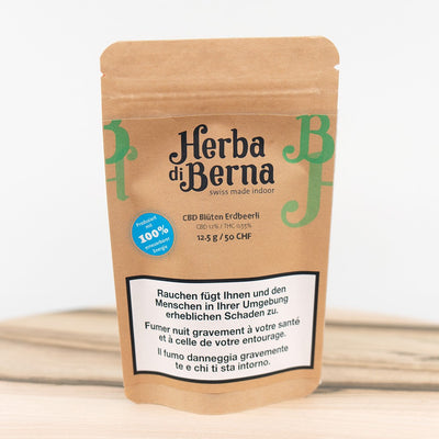 Herba di Berna Erdbeerli Indoor – CBD-Blüten, 12.5 g, Ansicht 1