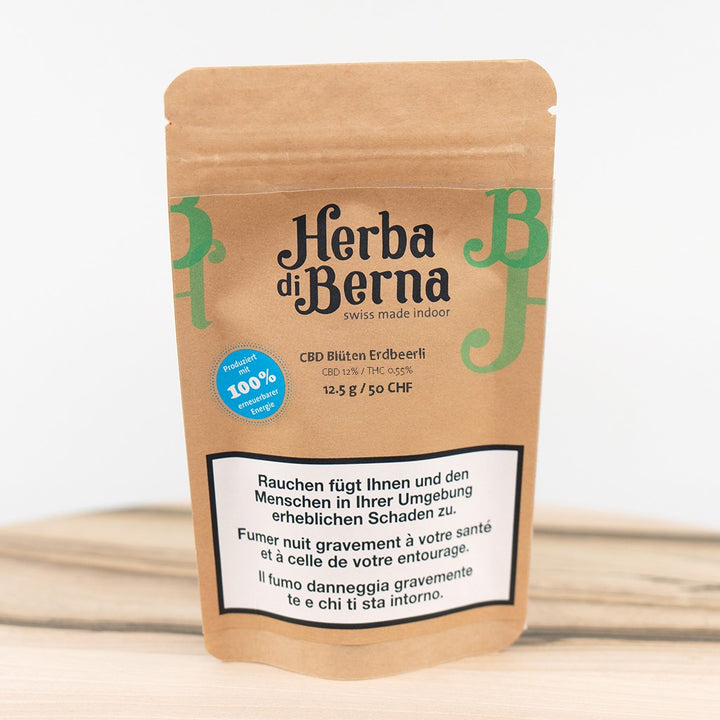 Herba di Berna Erdbeerli Indoor – CBD-Blüten, 12.5 g, Ansicht 1