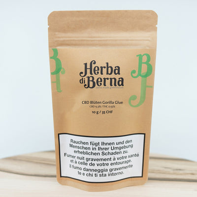 Herba di Berna Gorilla Glue Cherry Berry Greenhouse – CBD-Blüten, 10 g, Ansicht 1