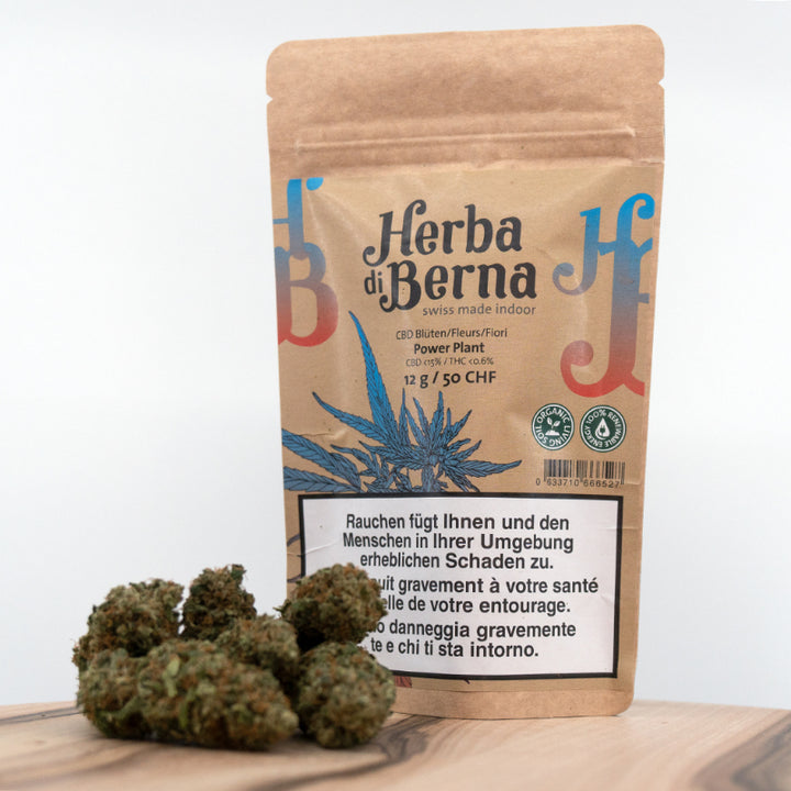 Herba di Berna Power Plant Indoor – CBD-Blüten, 12 g, Ansicht 1