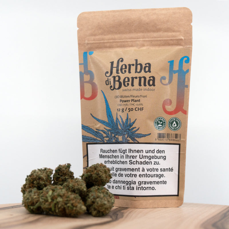Herba di Berna Power Plant Indoor – CBD-Blüten, 12 g, Ansicht 1