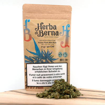 Herba di Berna Power Plant Indoor Mini-Buds – CBD-Blüten, 21 g, Ansicht 1