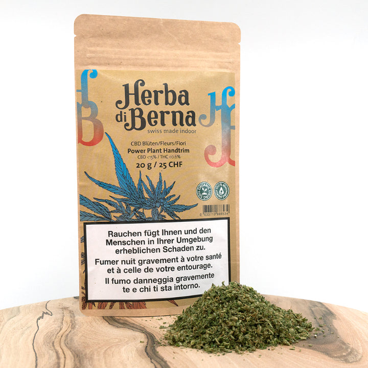 Herba di Berna Power Plant Indoor Trim – CBD-Blüten, 20 g, Ansicht 1