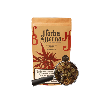 Herba di Berna Strawberry Outdoor CBD Blüten 45g