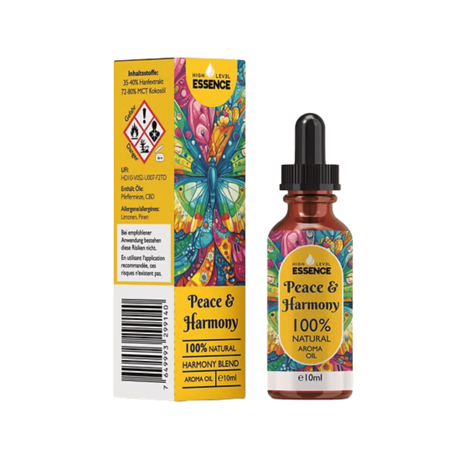 High Level Essence Peace &amp; Harmony CBD Aromaöl Minze 10 ml