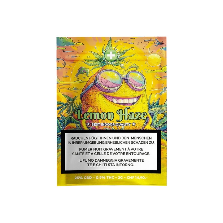 High Level Genetics Lemon Haze Indoor CBD Blüten 2g