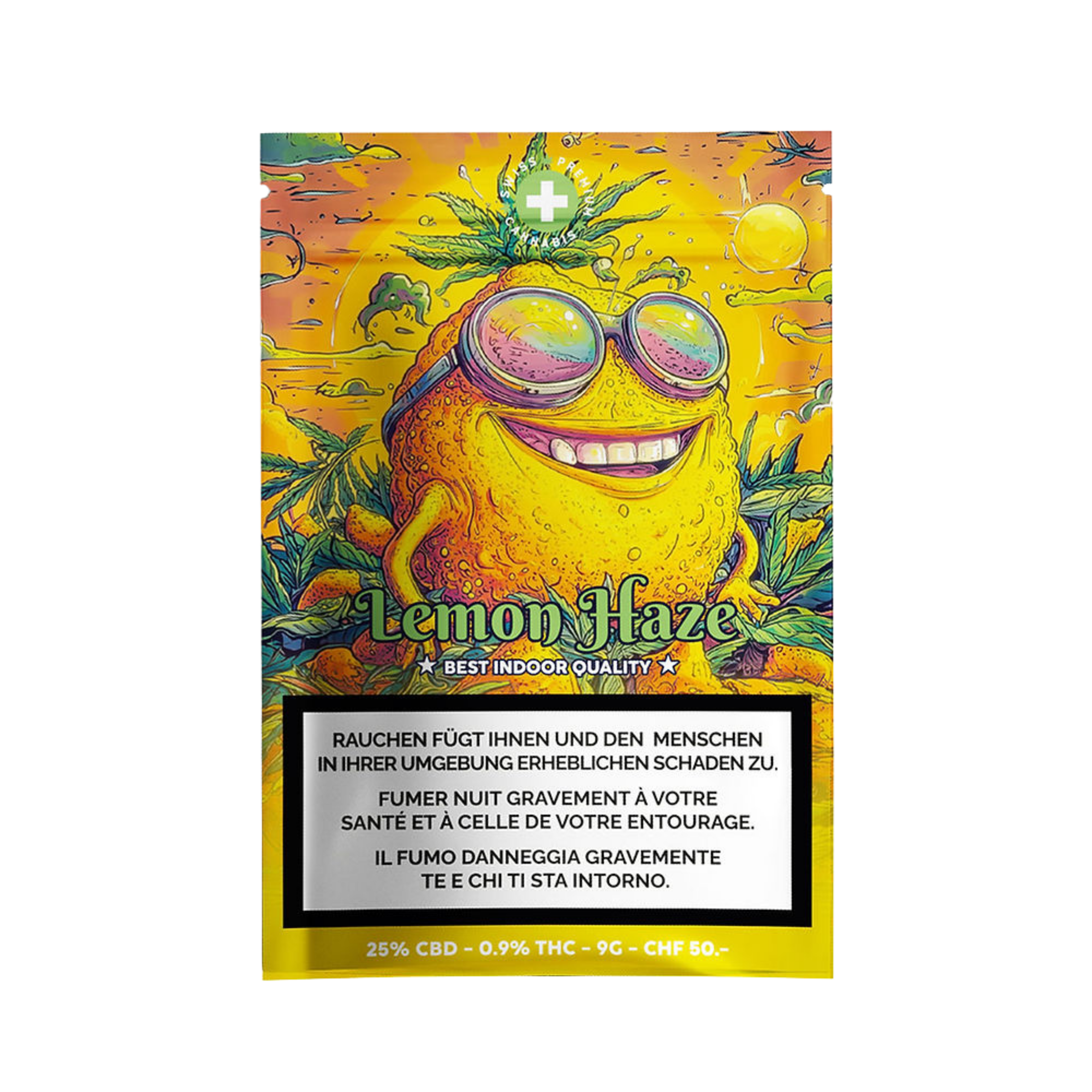 High Level Genetics Lemon Haze Indoor CBD Blüten 9g