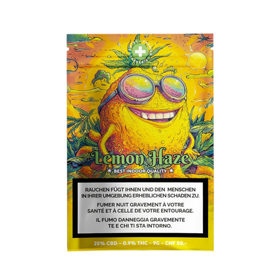 High Level Genetics Lemon Haze Indoor CBD Blüten 9g