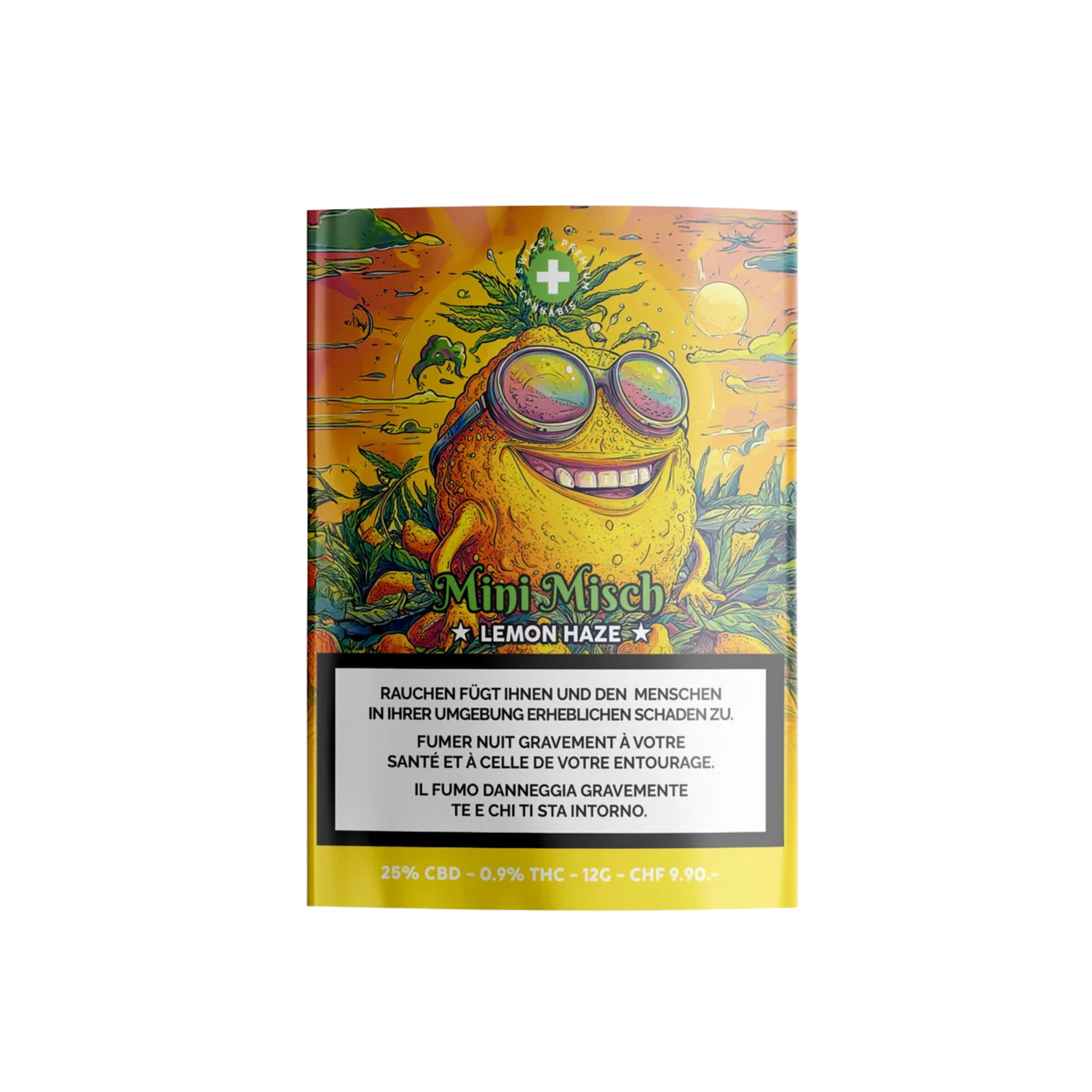 High Level Genetics Lemon Haze Indoor CBD Mini Misch 12g