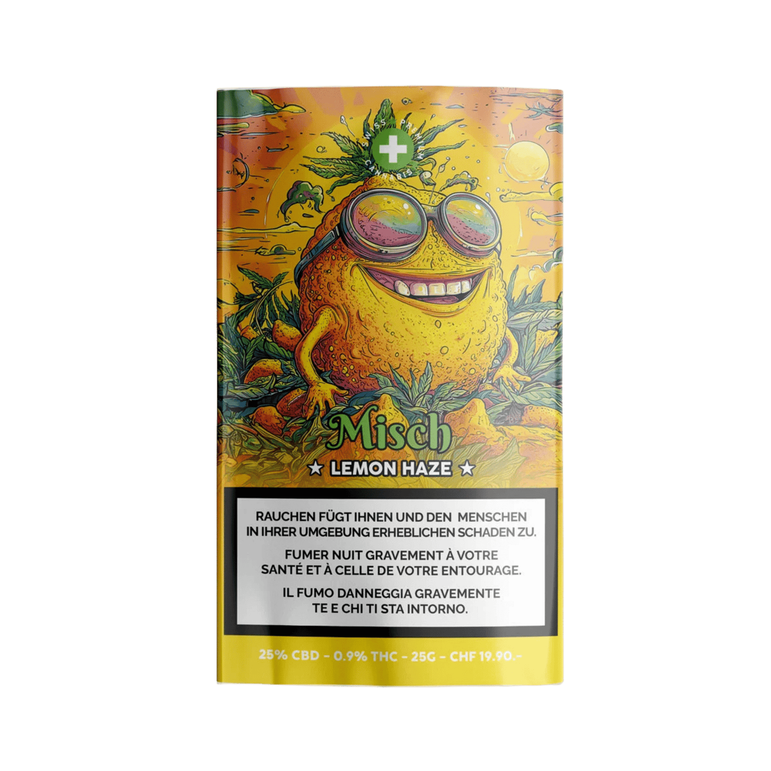 High Level Genetics Lemon Haze Indoor CBD Misch 25g