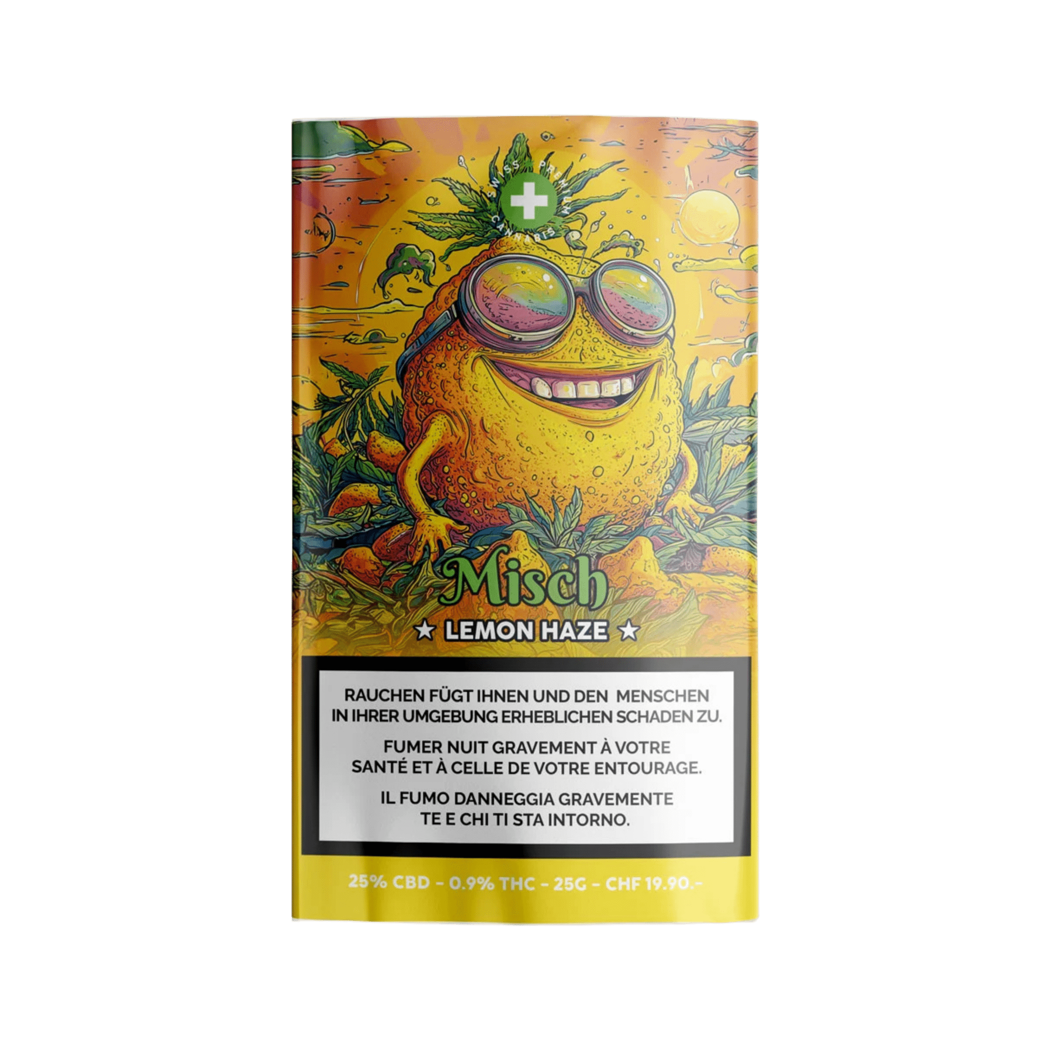 High Level Genetics Lemon Haze Indoor CBD Misch 25g