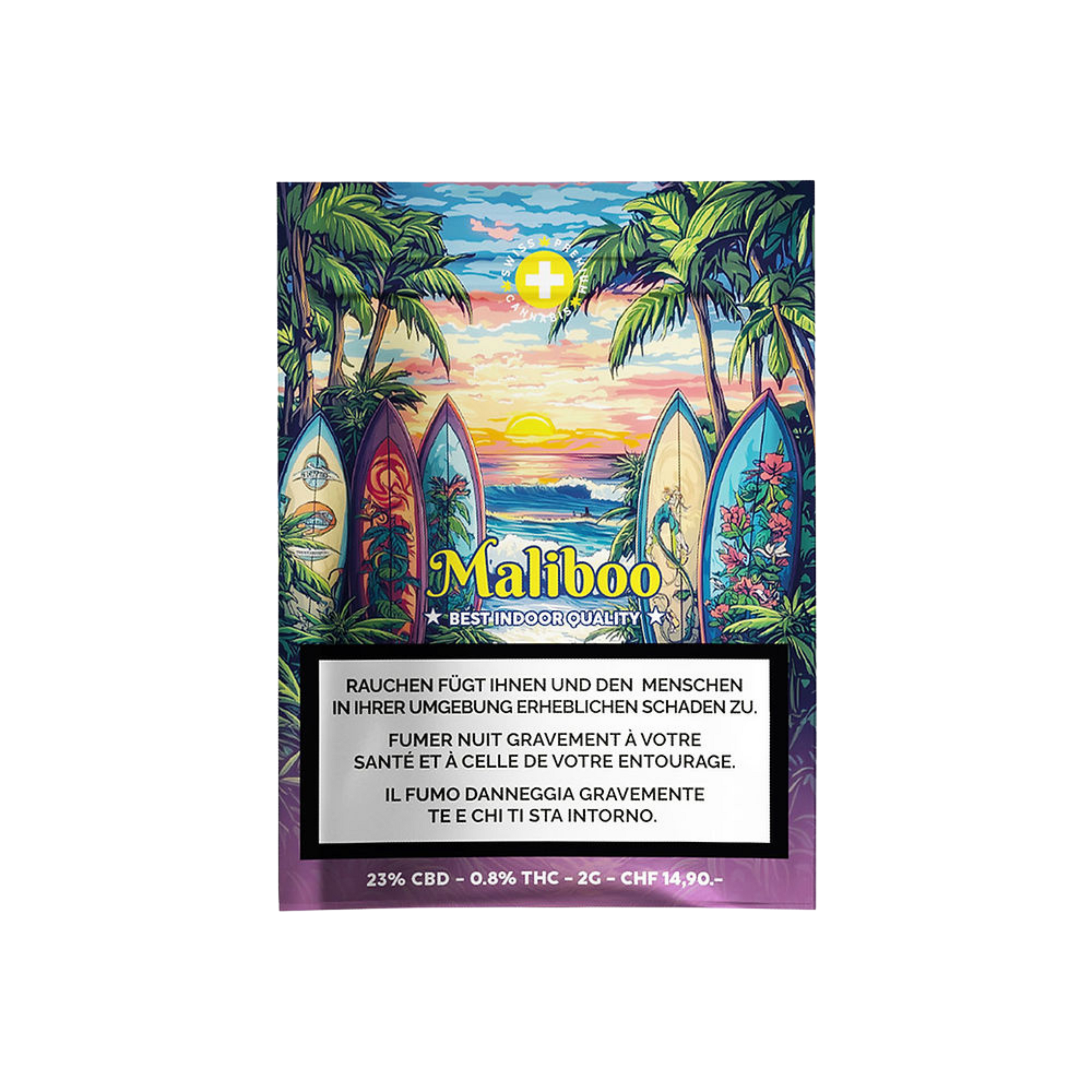 High Level Genetics Maliboo Indoor CBD Blüten 2g