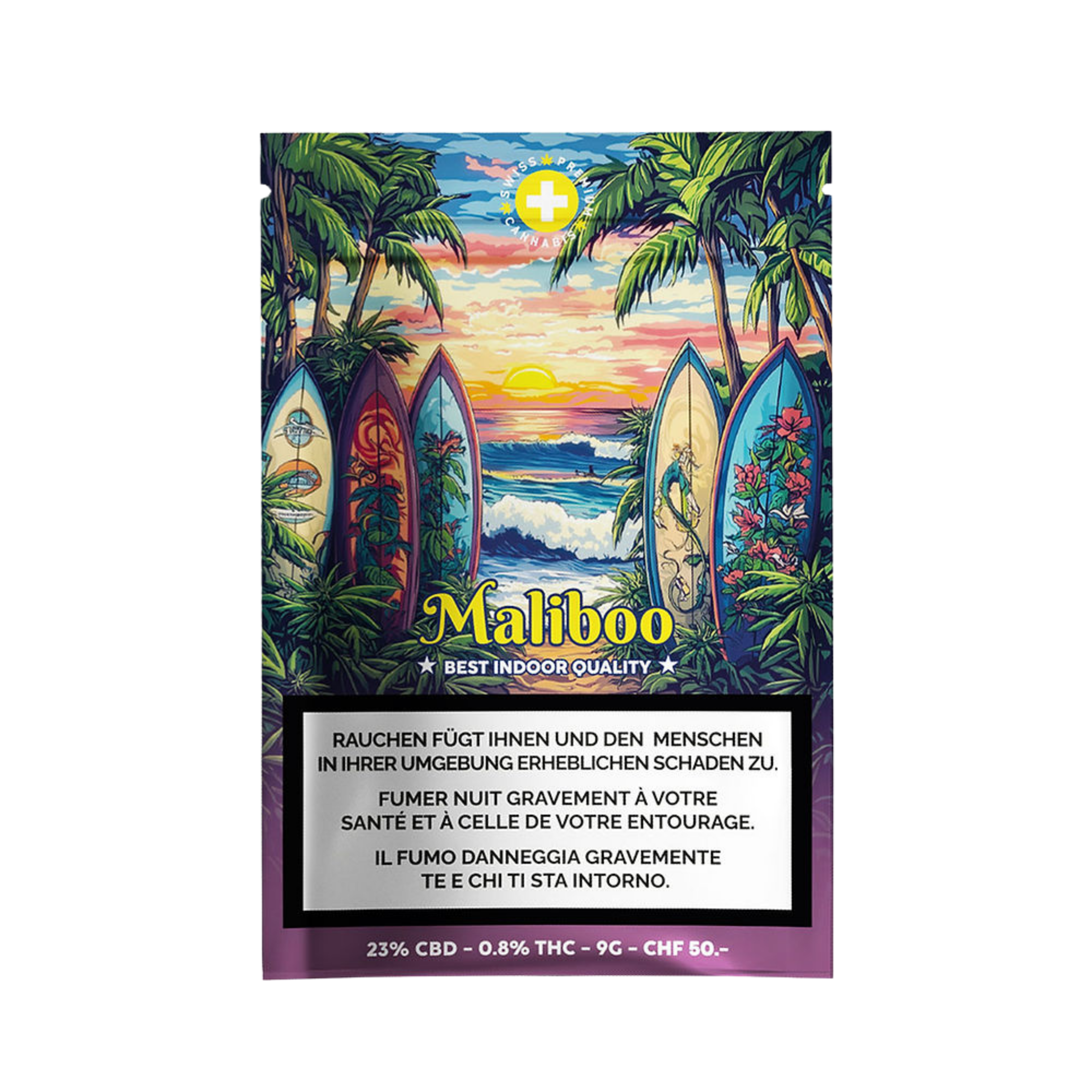 High Level Genetics Maliboo Indoor CBD Blüten 9g