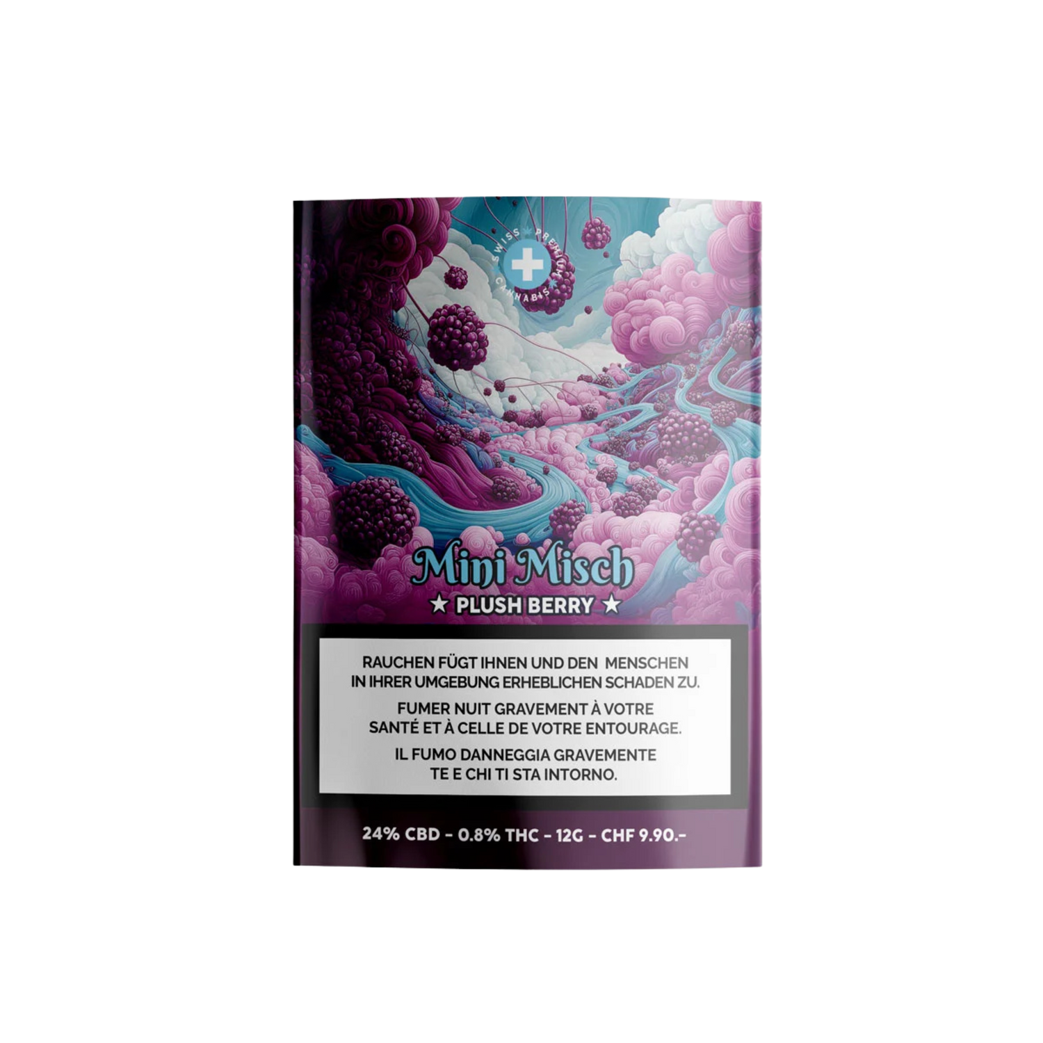 High Level Genetics Plush Berry Indoor CBD Mini Misch 12g